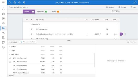 Part Database Enhancements - Parts selection.